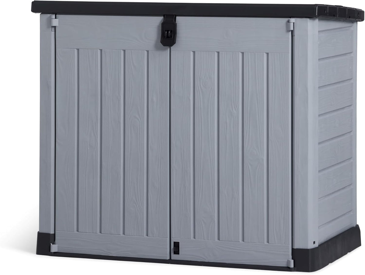 Keter Store It Out Pro Outdoor Garden Furniture Storage Shed Grey| Fade Free | All Weather Resistant | Safe and Secure | Zero Maintenance | 5 year Warranty
