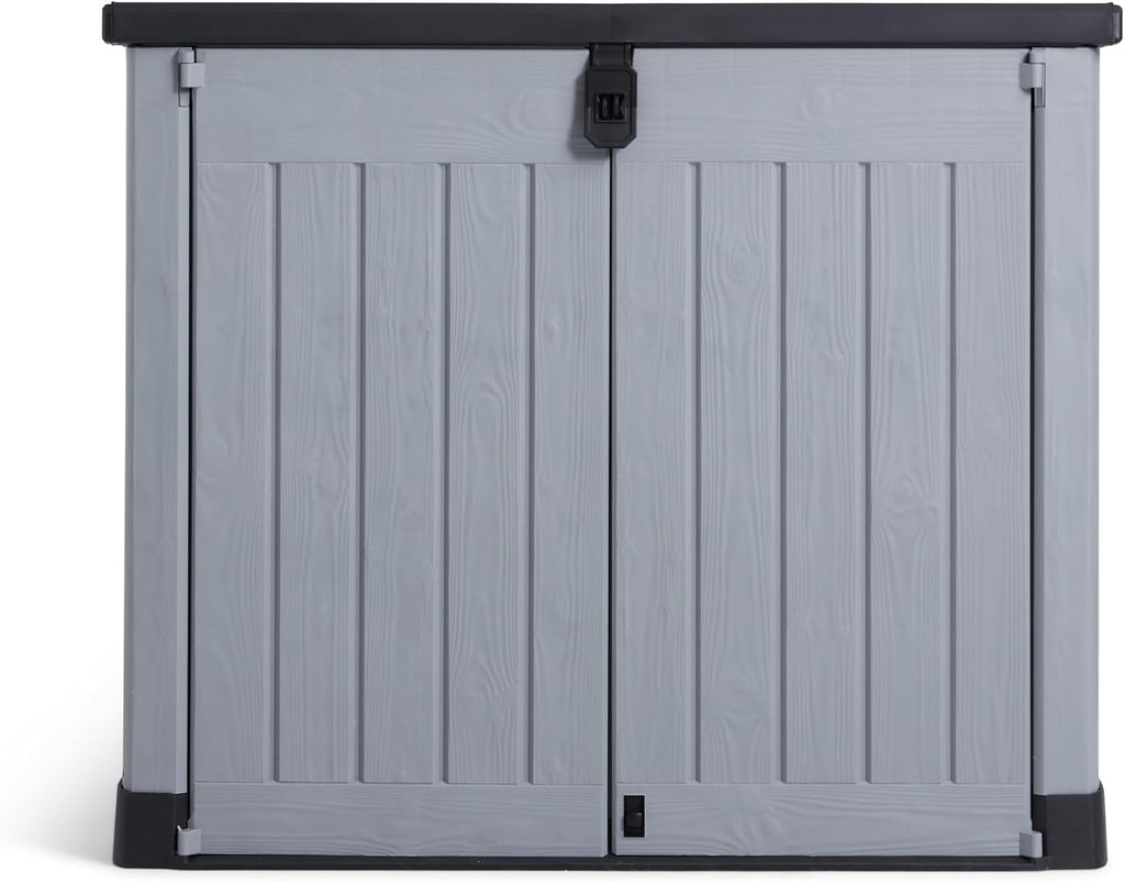 Keter Store It Out Pro Outdoor Garden Furniture Storage Shed Grey| Fade Free | All Weather Resistant | Safe and Secure | Zero Maintenance | 5 year Warranty