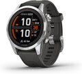 Garmin [Renewed fēnix 7S PRO GPS 42mm Smaller Smartwatch, Multisport, Advanced Health & Training Features, Touchscreen & Buttons, up to 11 days battery life, Graphite (Renewed)