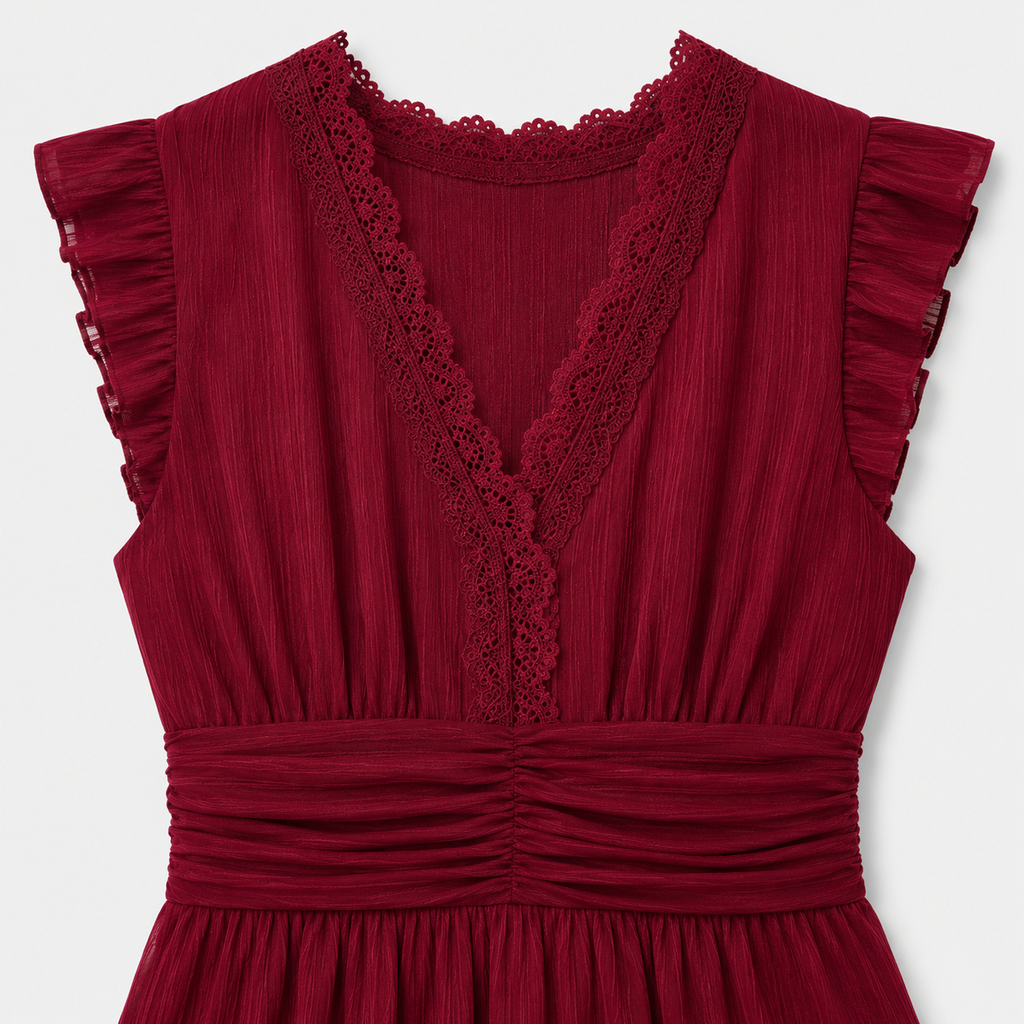 The Amelia Ruffle Midi Dress