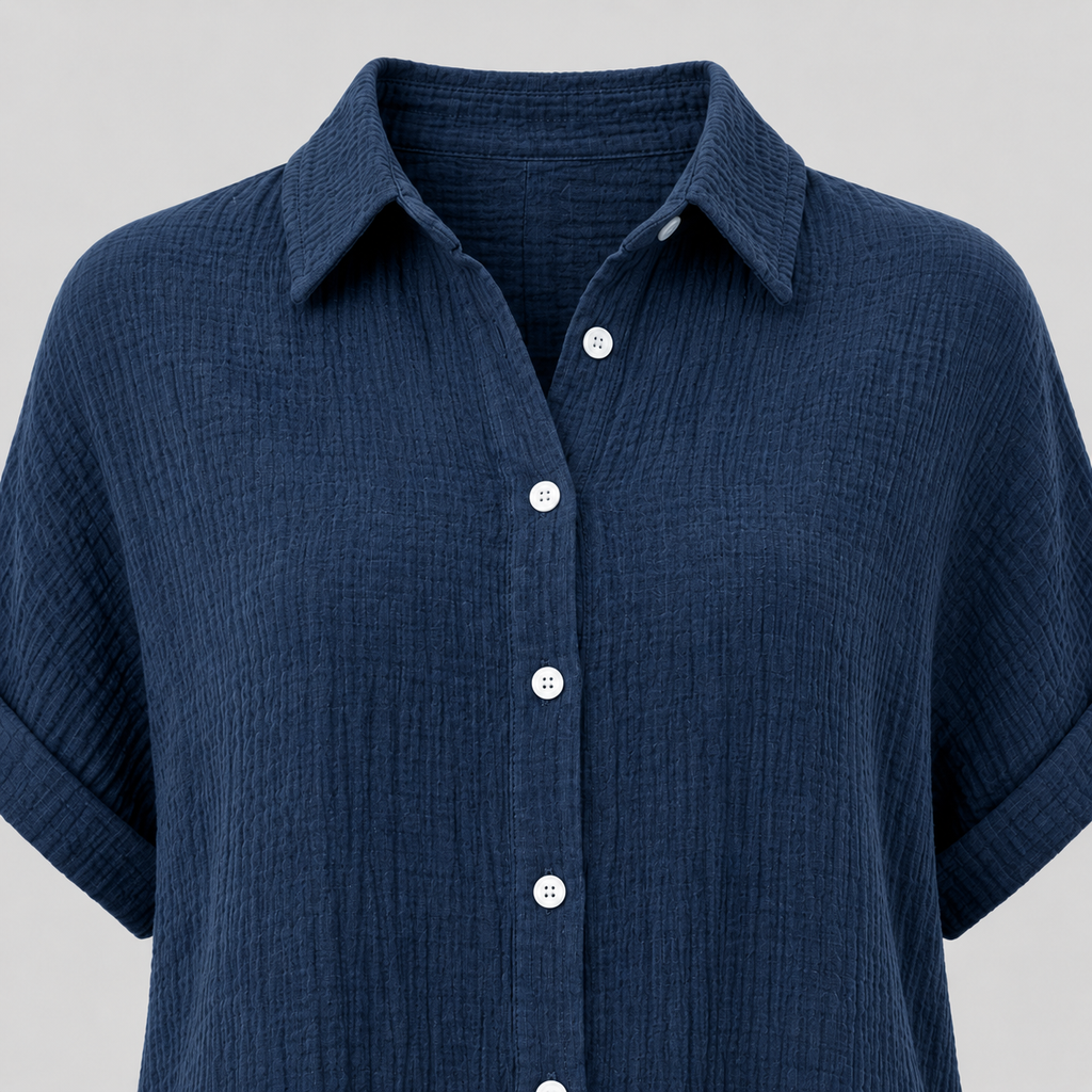 The Angelique Textured Button Shirt