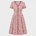 The Ava Floral Button Dress