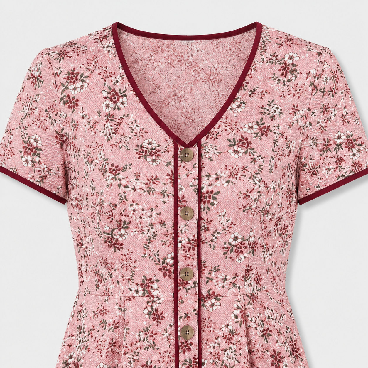 The Ava Floral Button Dress