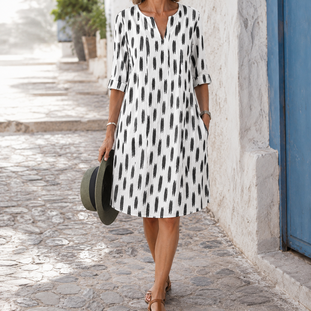 The Blythe Printed Tunic Dress