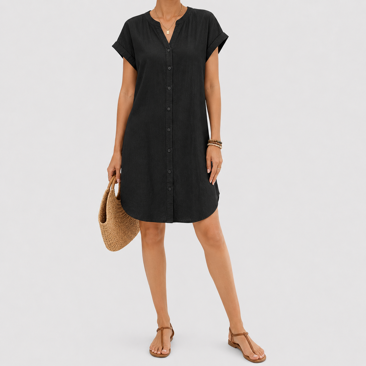 The Ceri Cotton Tunic Dress