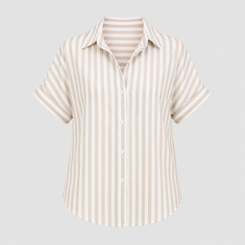 The Gisella Stripe Button Blouse