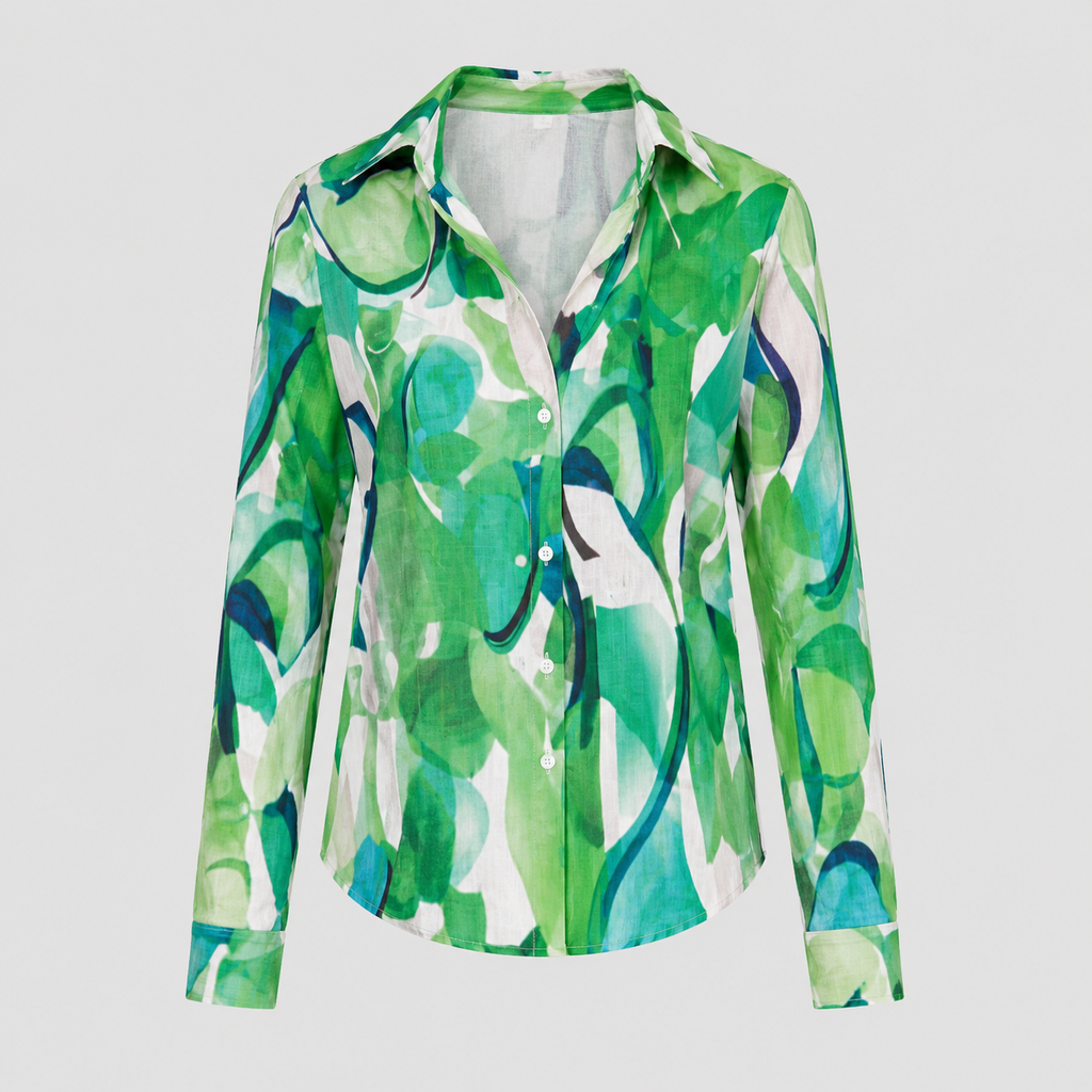 The Lisette Abstract Print Blouse