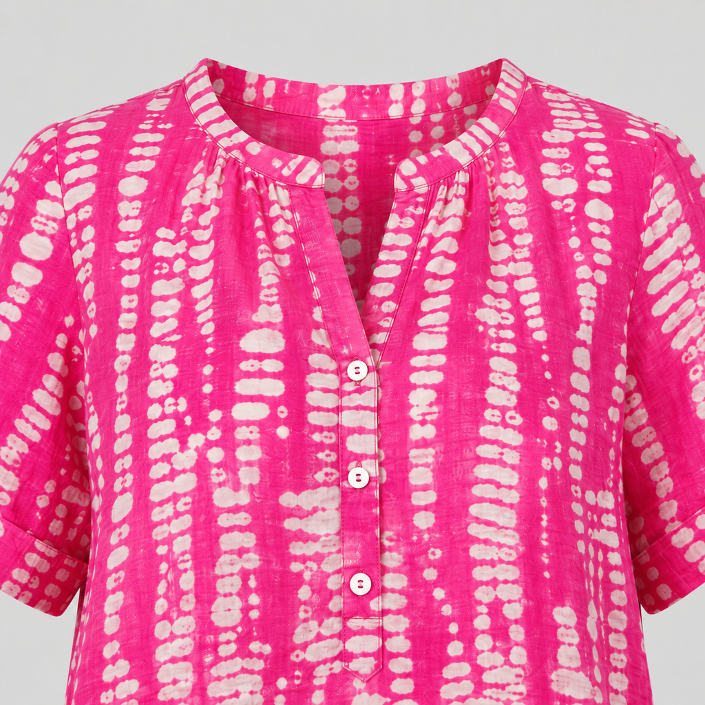 The Michaela Vibrant Print Blouse