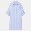 The Nina Coastal Stripe Shirt Dress