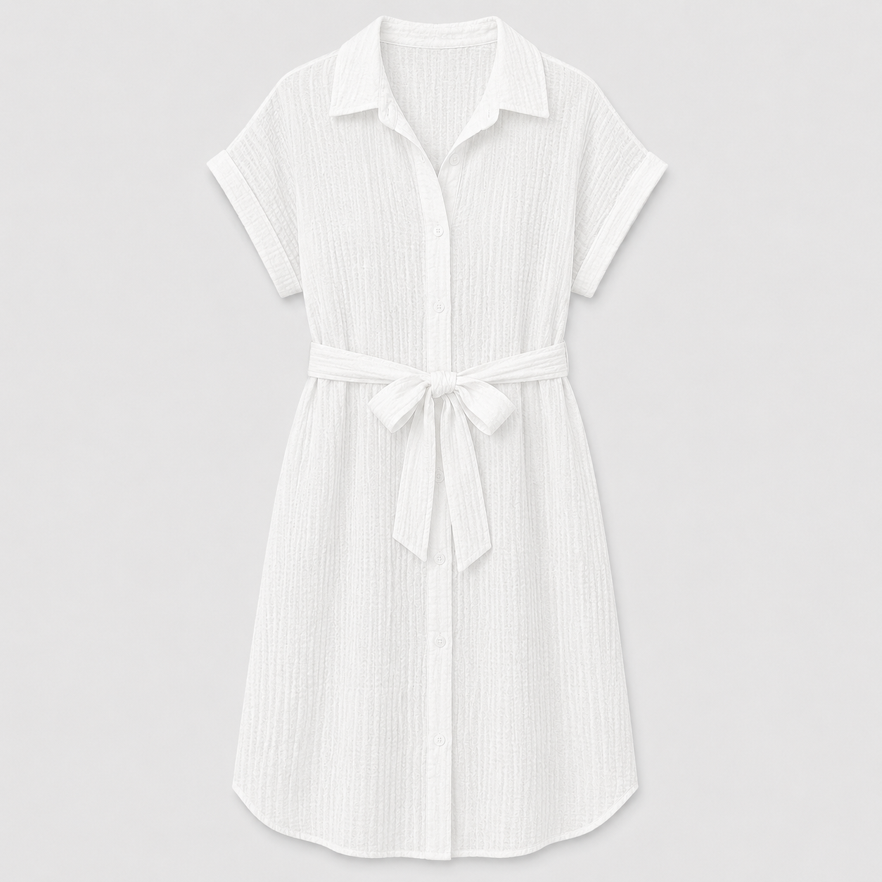 The Petunia Belted Shirt Dress