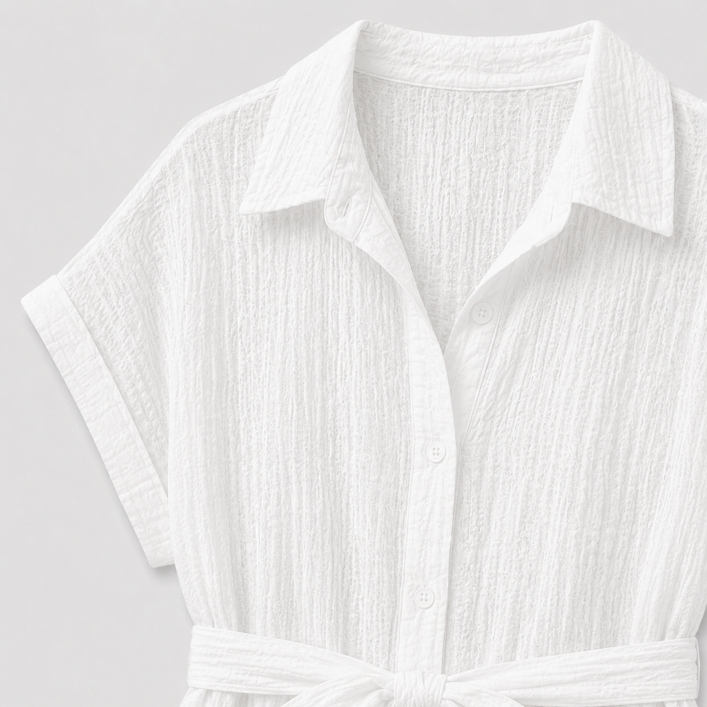 The Petunia Belted Shirt Dress