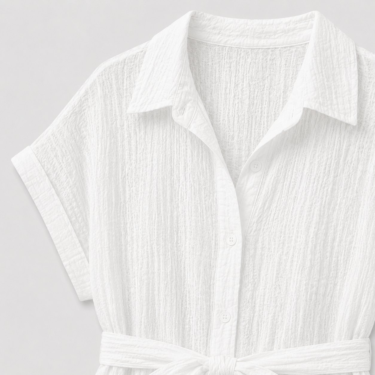 The Petunia Belted Shirt Dress