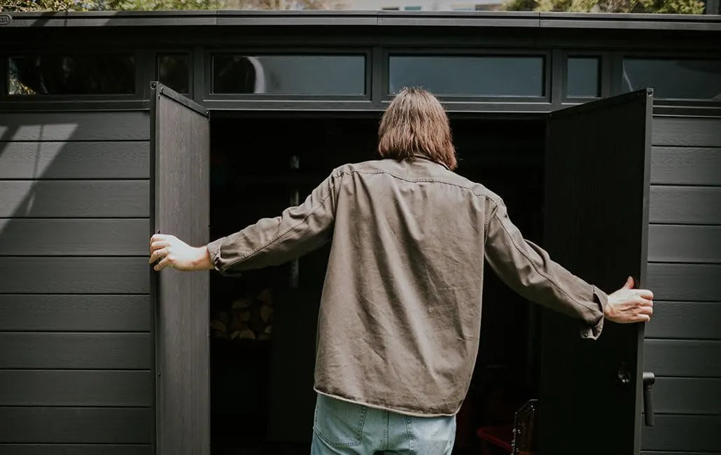 11x 7 Cortina Heavy Duty Plastic Pent Shed – Dark Grey